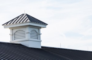 Cupola On Metal Roof Of Pier