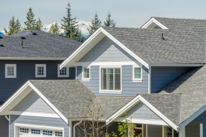 The roof of the house with nice window.