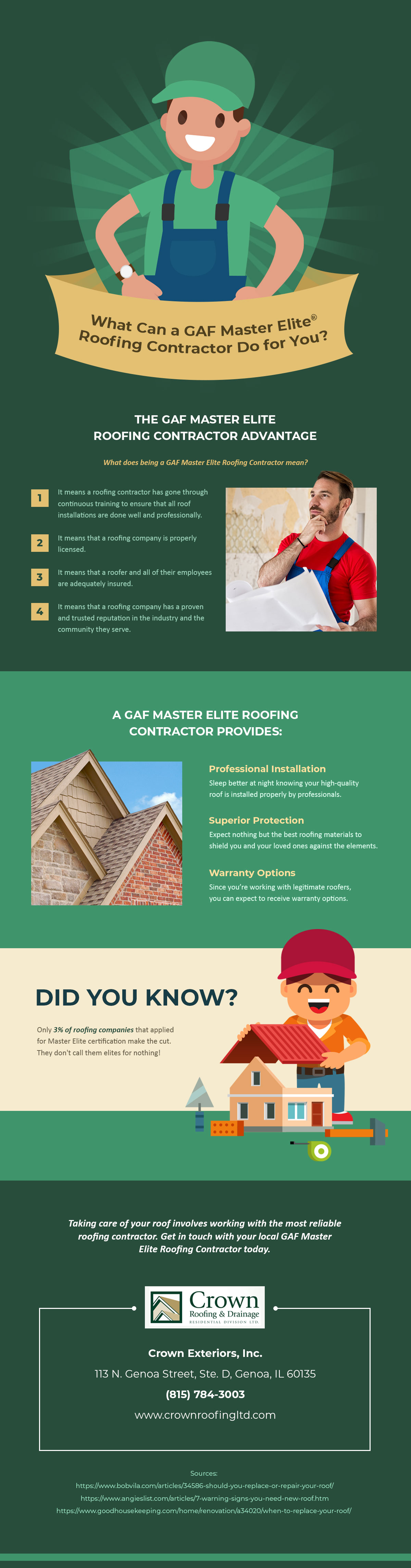 Infographic What Can a GAF® Master Elite® Roofing Contractor Do for You